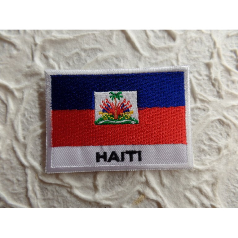 Ecusson drapeau Haïti