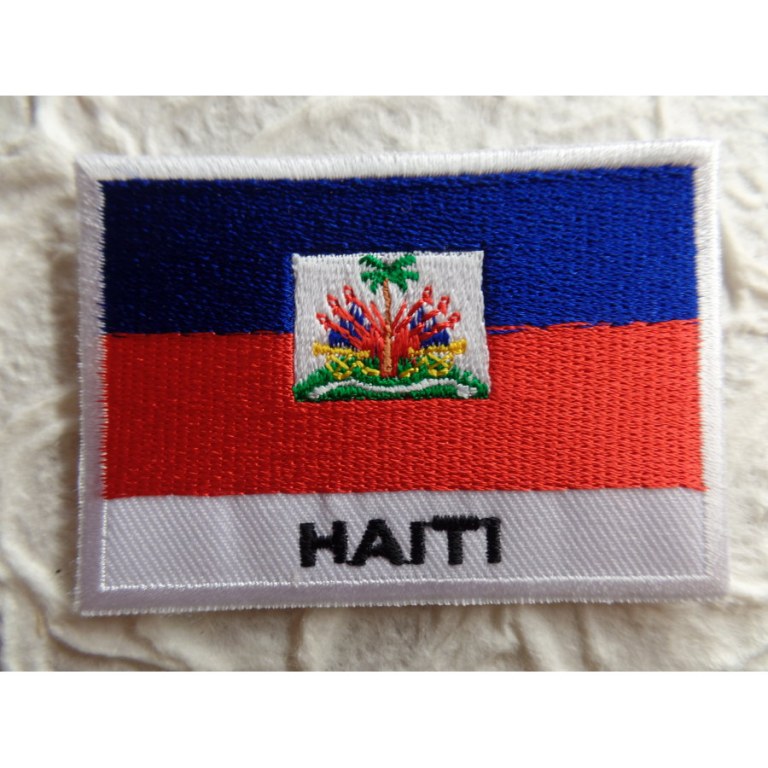 Ecusson drapeau Haïti