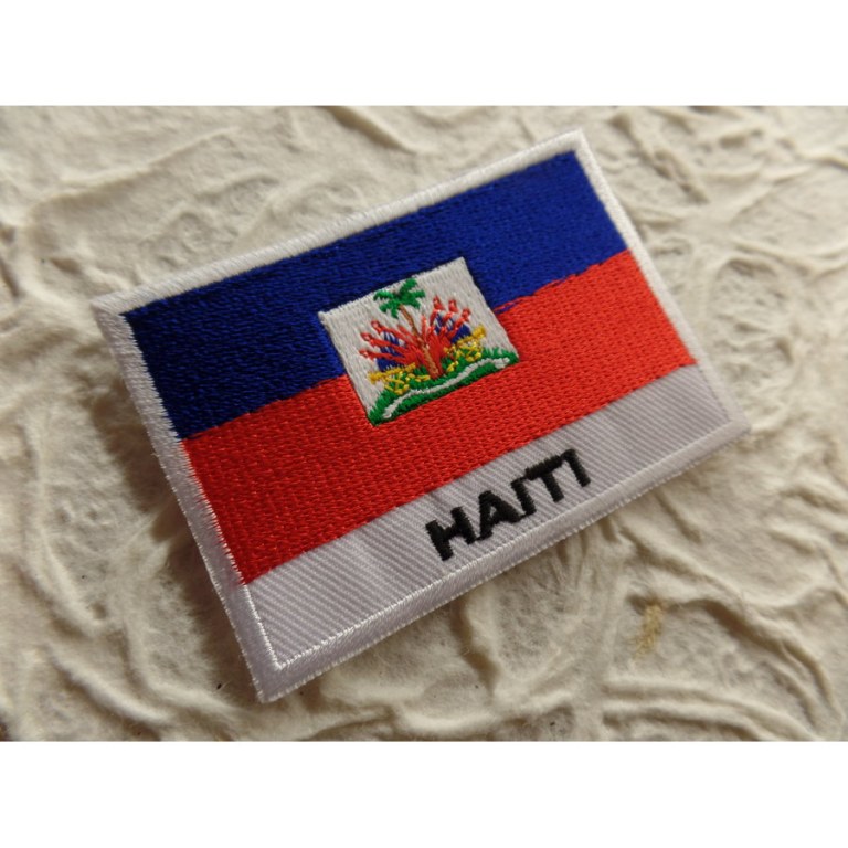 Ecusson drapeau Haïti