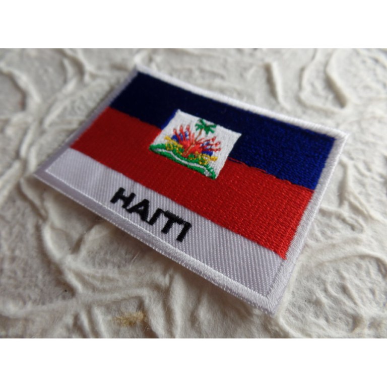 Ecusson drapeau Haïti