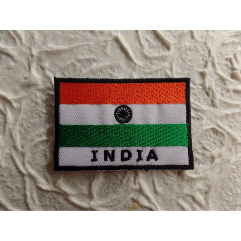 Ecusson drapeau Inde