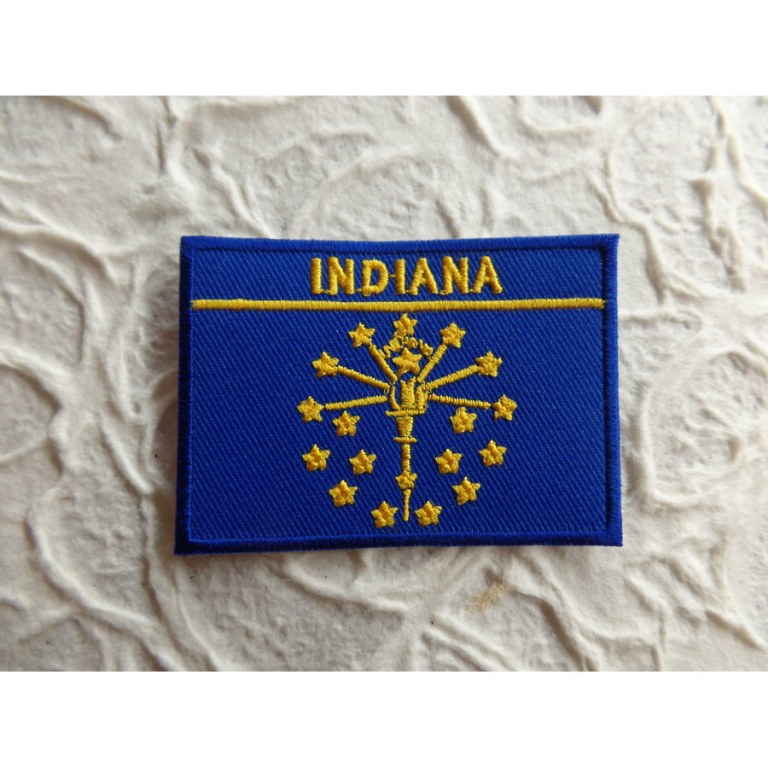 Ecusson drapeau Indiana