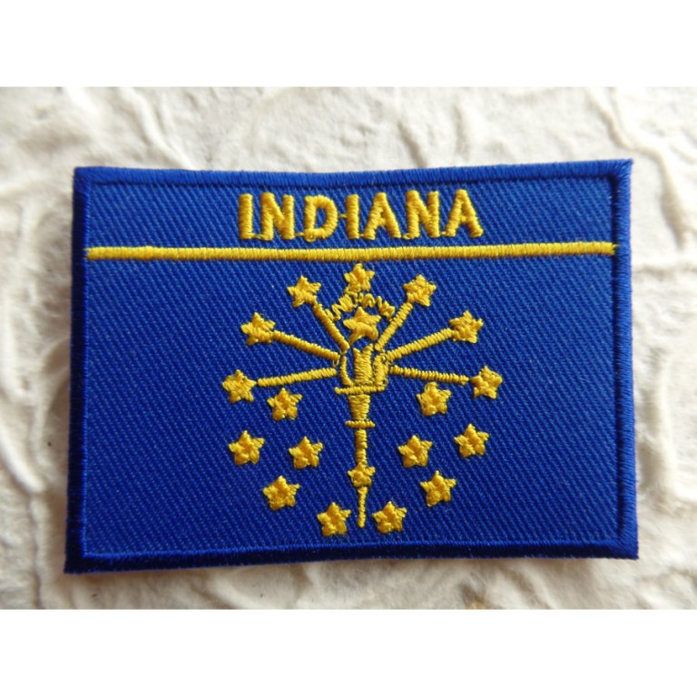 Ecusson drapeau Indiana