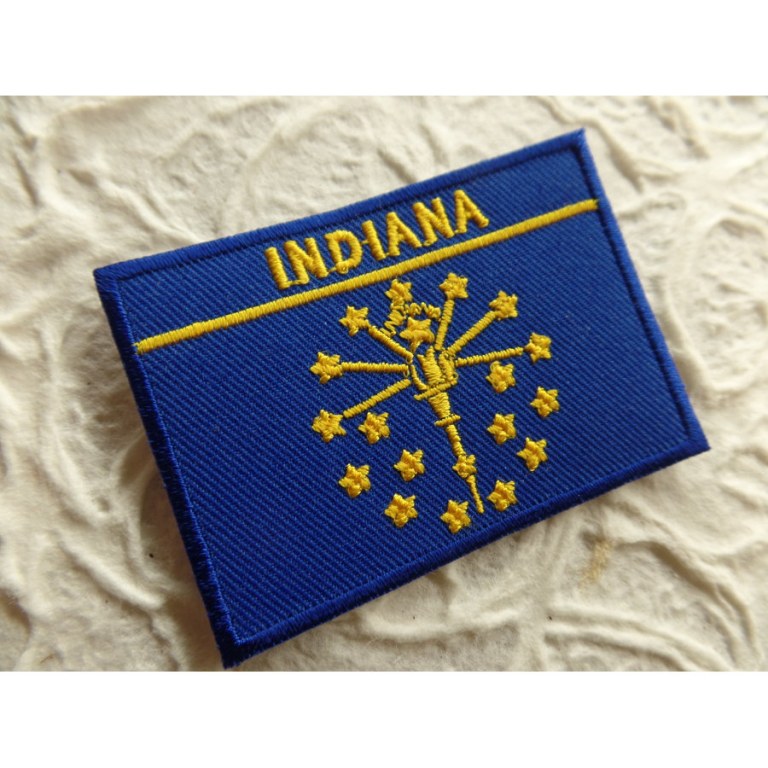 Ecusson drapeau Indiana