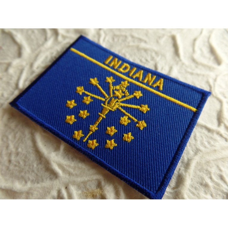 Ecusson drapeau Indiana