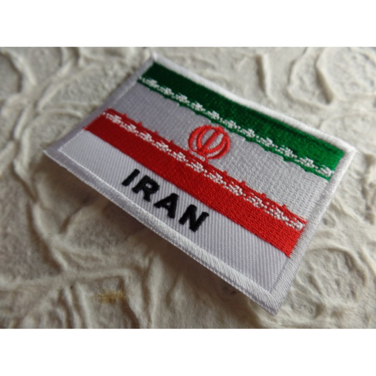 Ecusson drapeau Iran