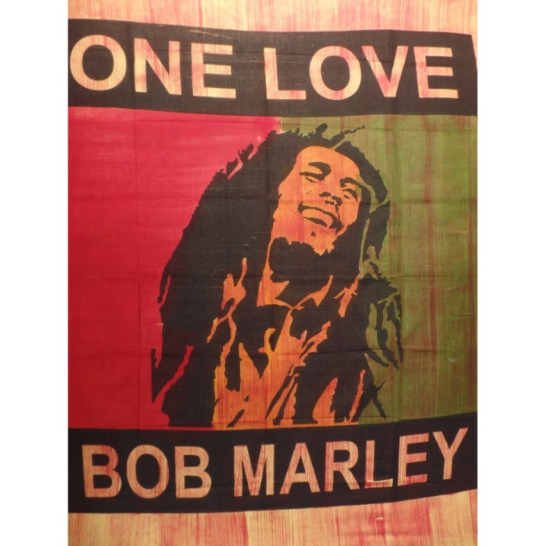Tenture striée maxi Bob Marley one love