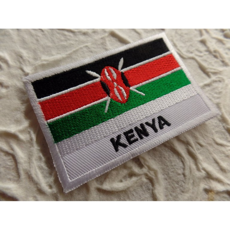 Ecusson drapeau Kenya