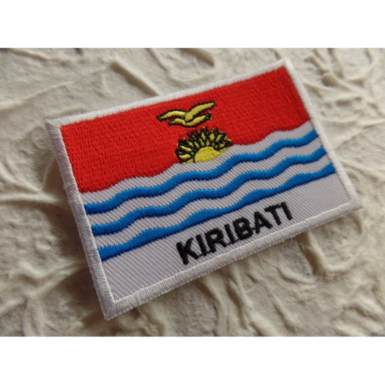 Ecusson drapeau Kiribati