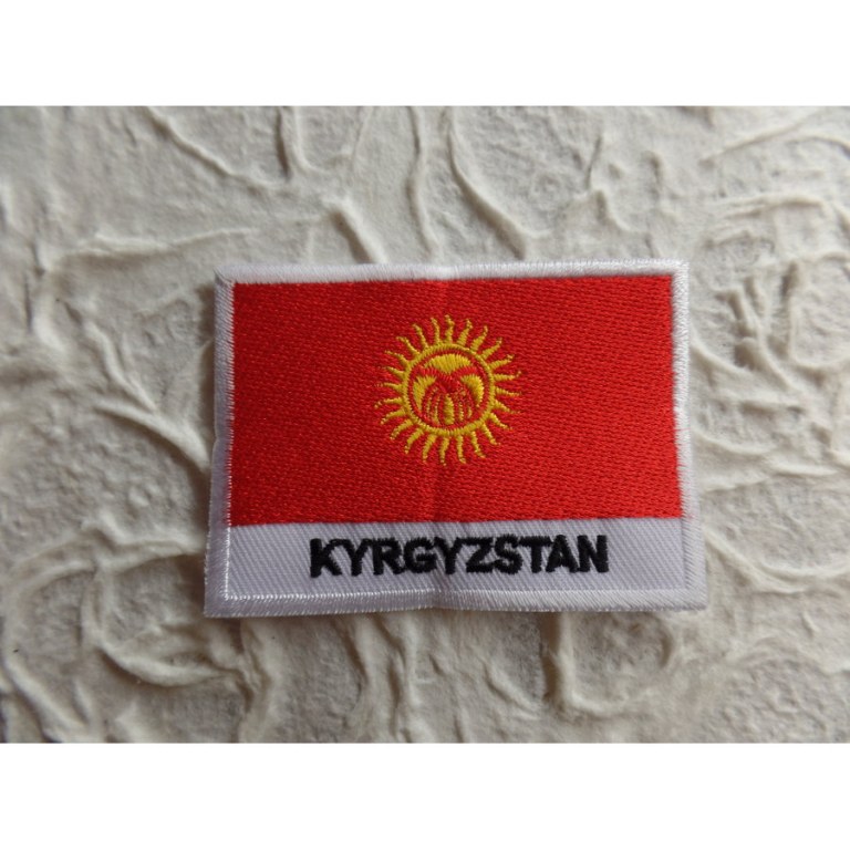 Ecusson drapeau Kirghizistan