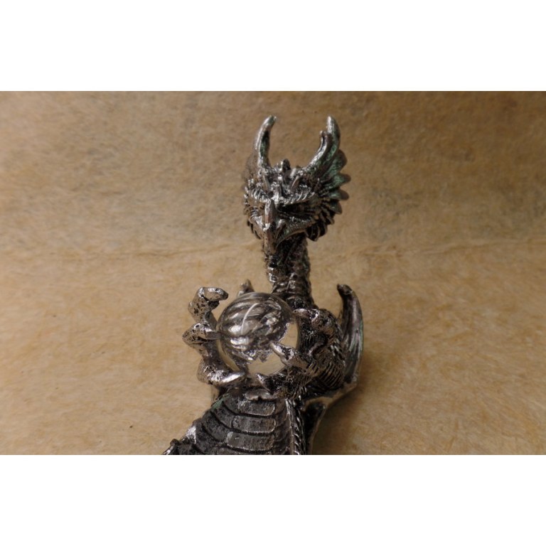 Porte encens gris dragon de la chance