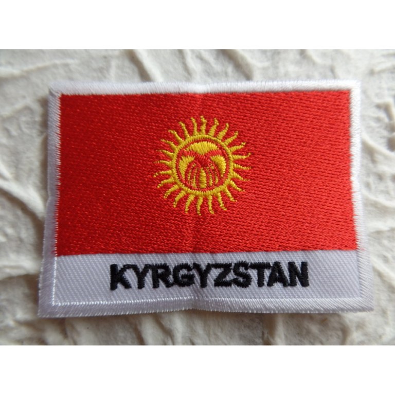 Ecusson drapeau Kirghizistan