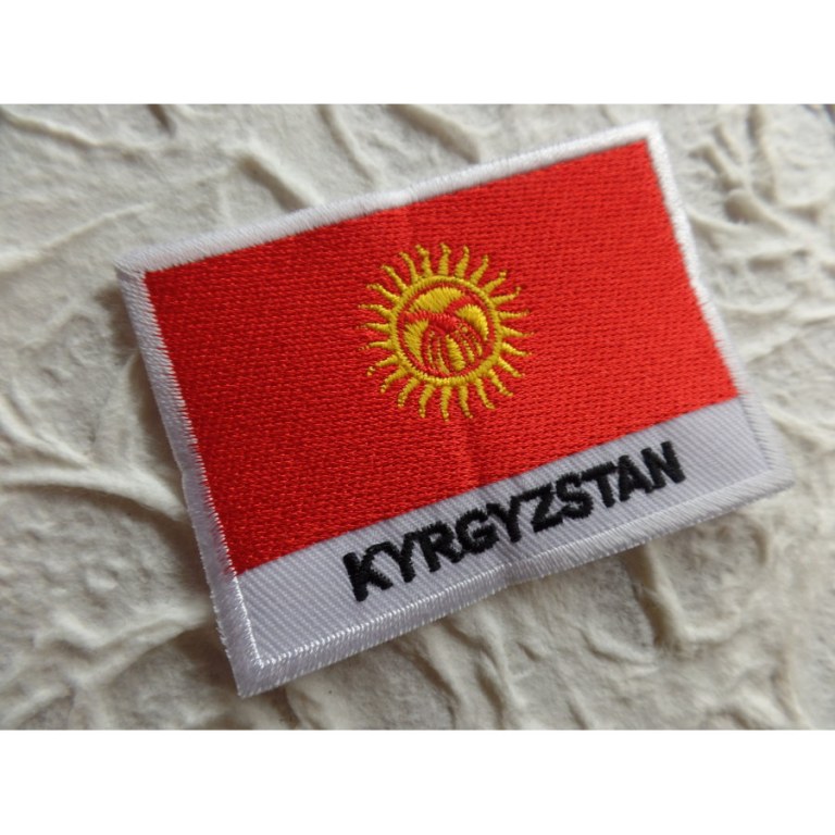 Ecusson drapeau Kirghizistan