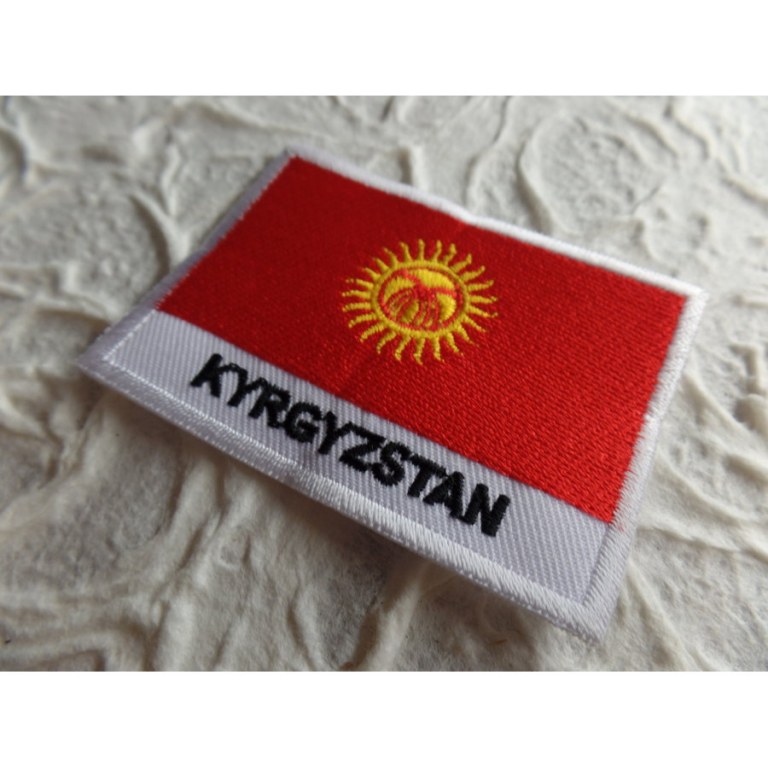 Ecusson drapeau Kirghizistan