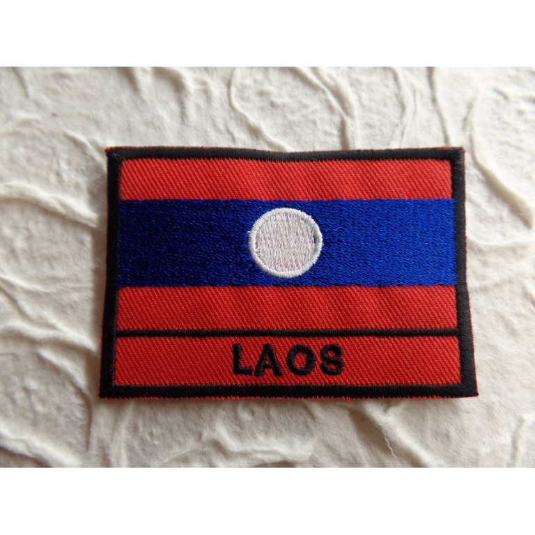 Ecusson drapeau Laos