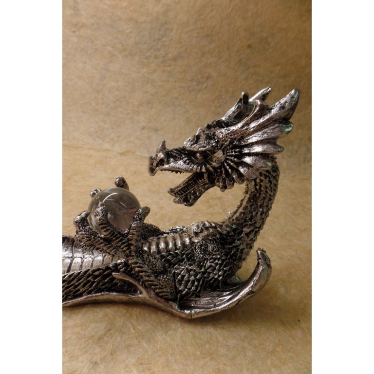 Porte encens gris dragon de la chance