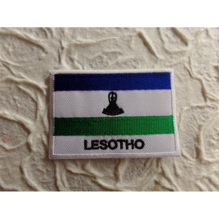 Ecusson drapeau Lesotho