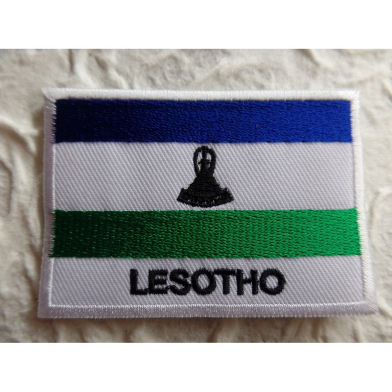 Ecusson drapeau Lesotho