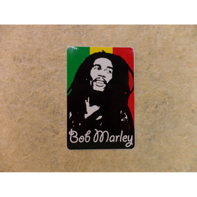 Autocollant rectangle Bob Marley 4