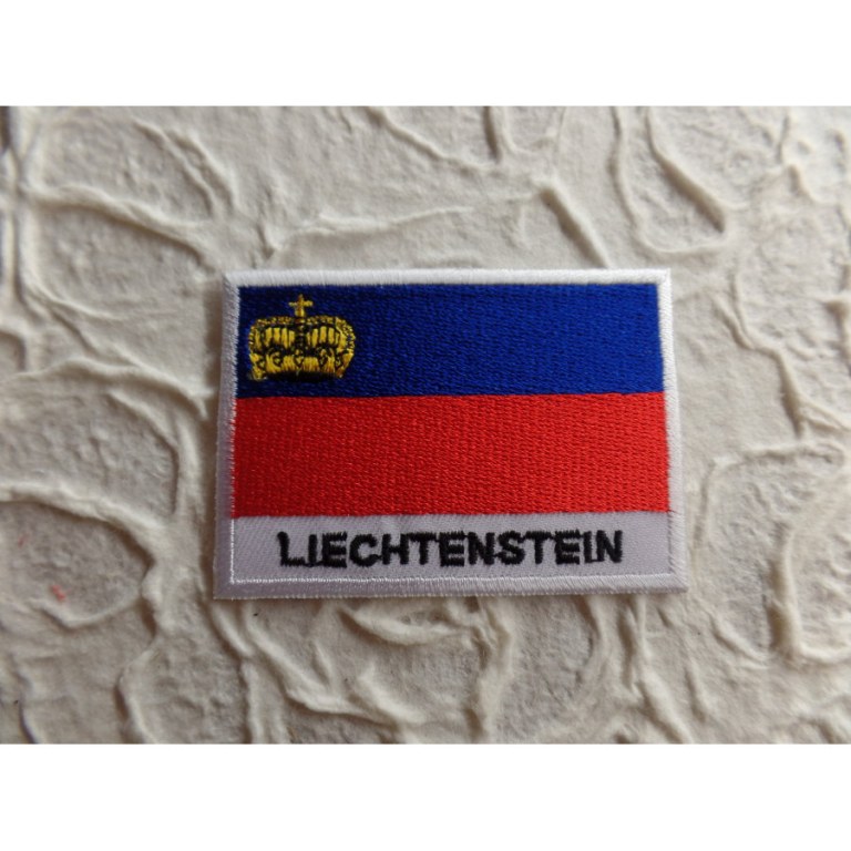 Ecusson drapeau Liechtenstein 