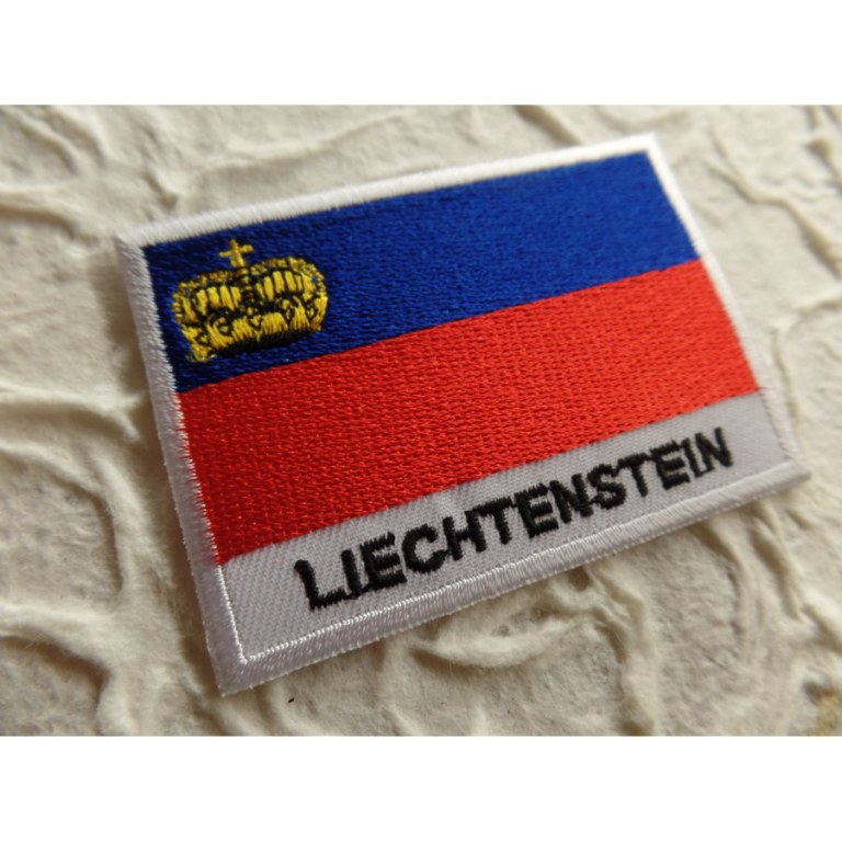 Ecusson drapeau Liechtenstein 