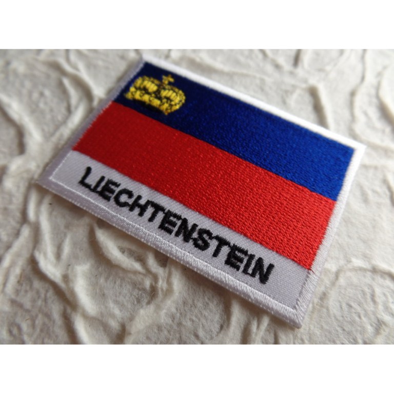 Ecusson drapeau Liechtenstein 