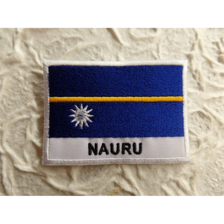 Ecusson drapeau Nauru