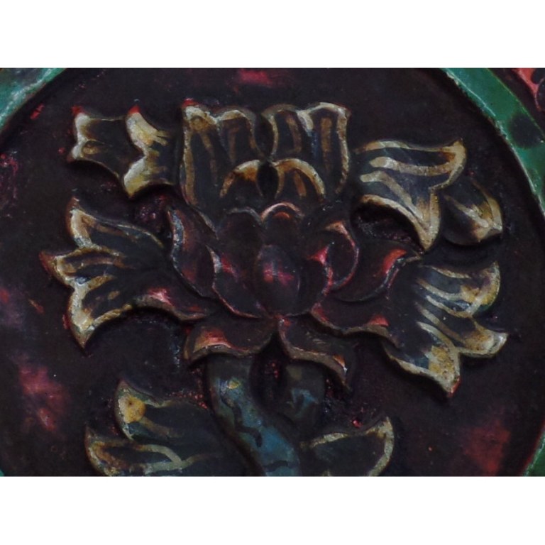 Décoration fleur de lotus en bois