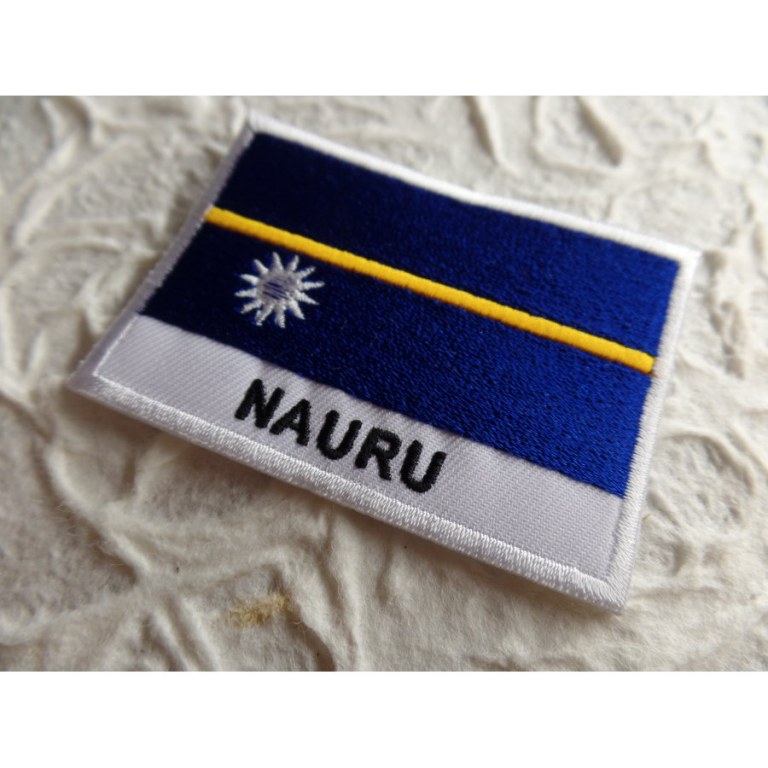 Ecusson drapeau Nauru