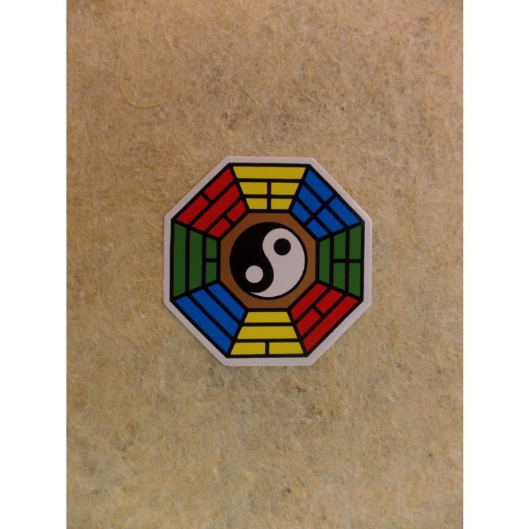 Autocollant couleur yin yang