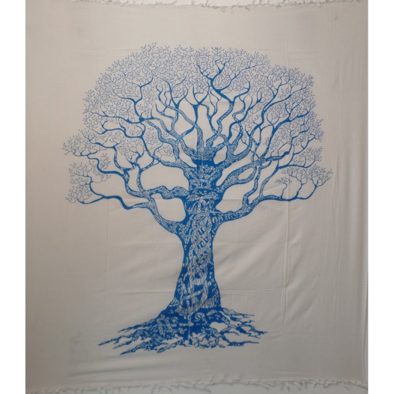 Tenture maxi Pan'oramixe blanche et bleue