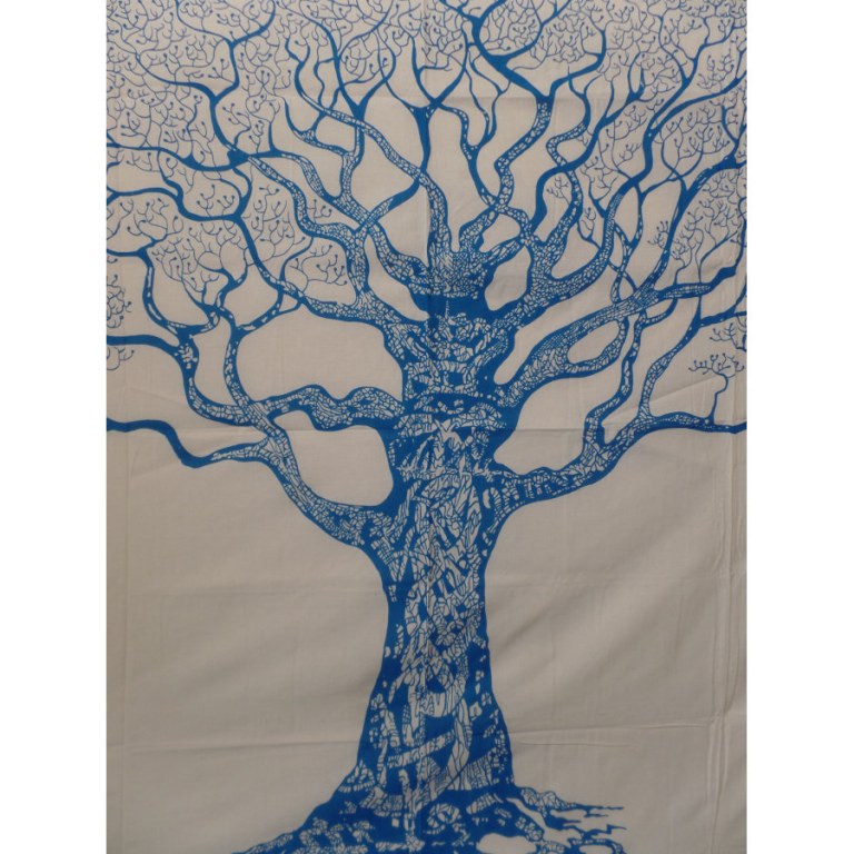 Tenture maxi Pan'oramixe blanche et bleue