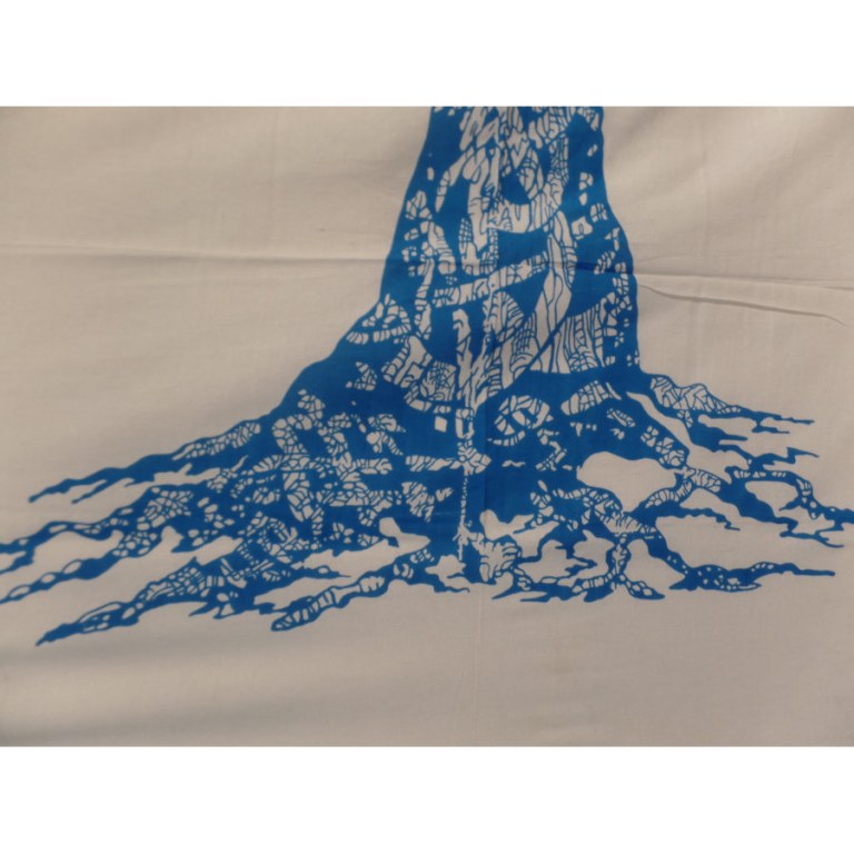 Tenture maxi Pan'oramixe blanche et bleue