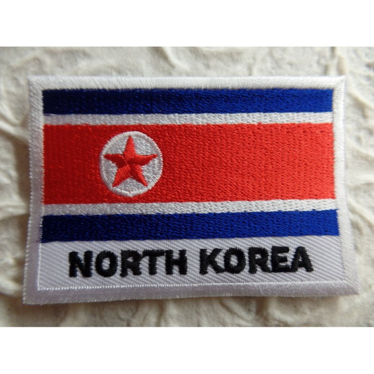 Ecusson drapeau Corée du Nord
