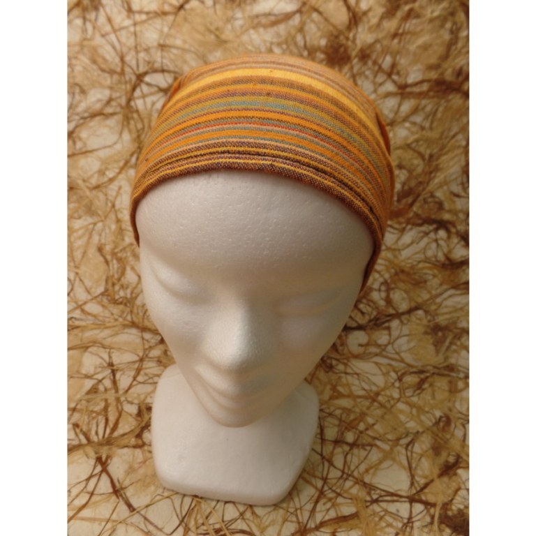 Bandeau orange rayé