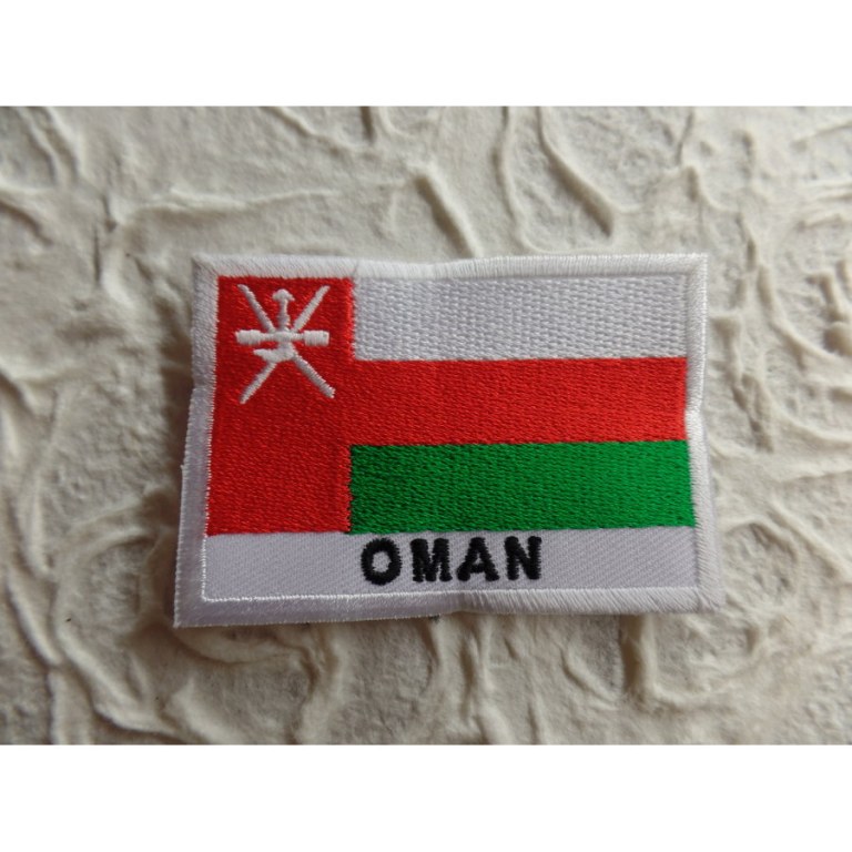 Ecusson drapeau Oman