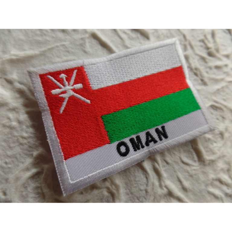 Ecusson drapeau Oman