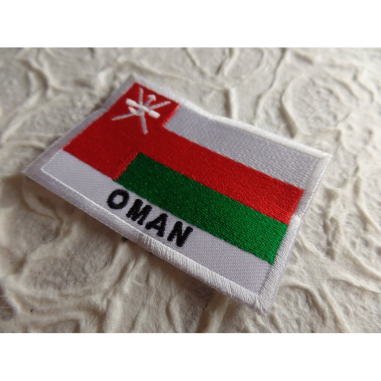 Ecusson drapeau Oman