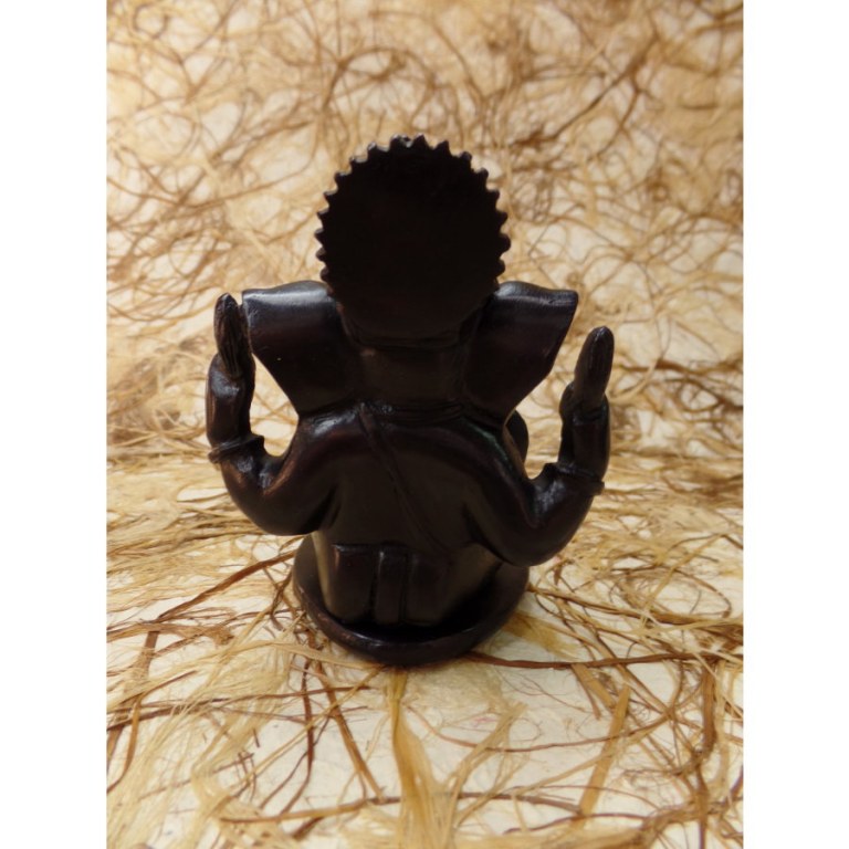 Porte encens/porte bougie noir Ganesh