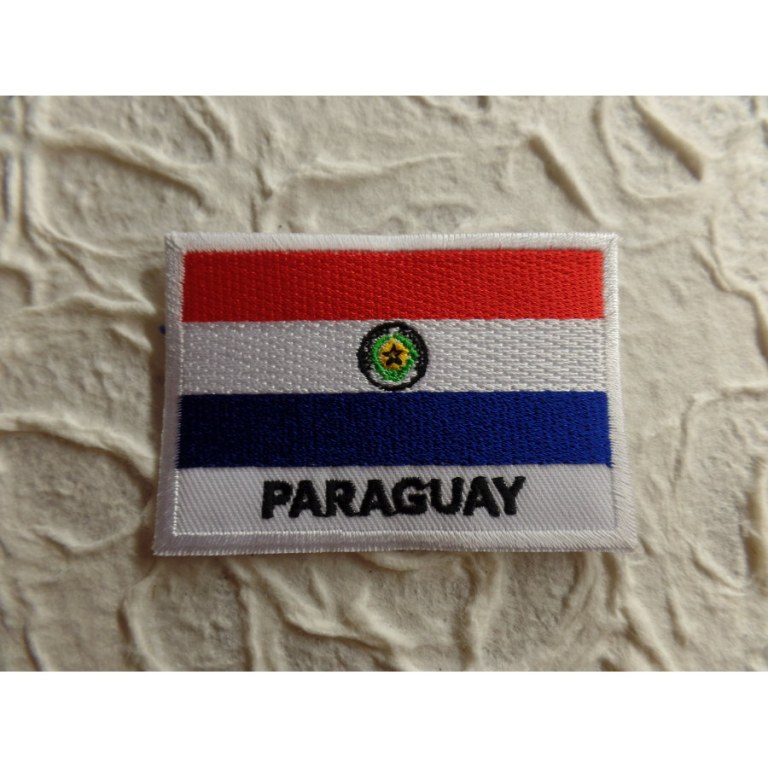 Ecusson drapeau Paraguay