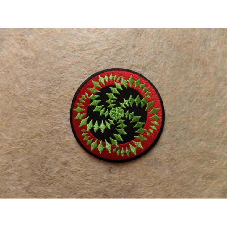 Patch spirale verte