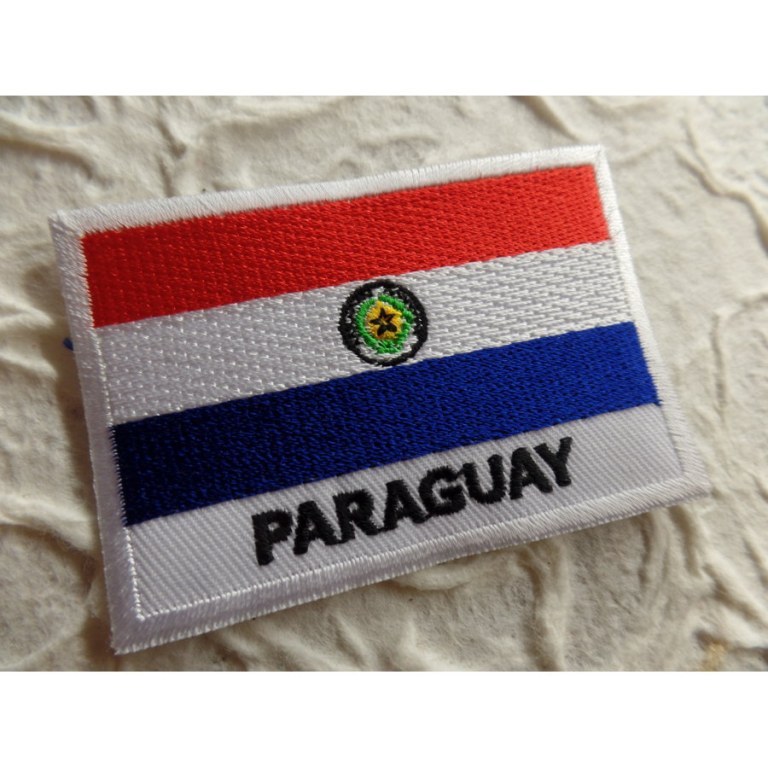 Ecusson drapeau Paraguay