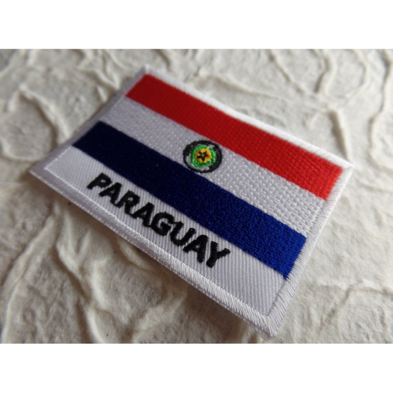 Ecusson drapeau Paraguay