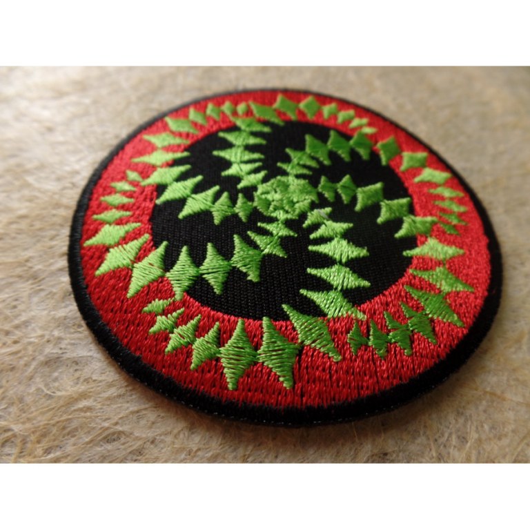 Patch spirale verte