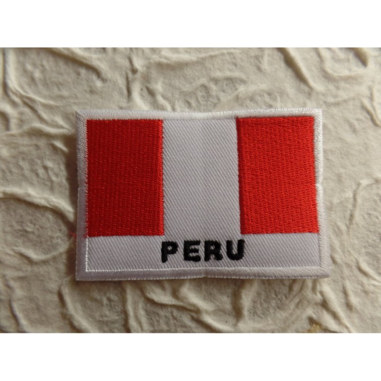 Ecusson drapeau Pérou