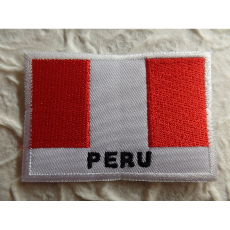 Ecusson drapeau Pérou