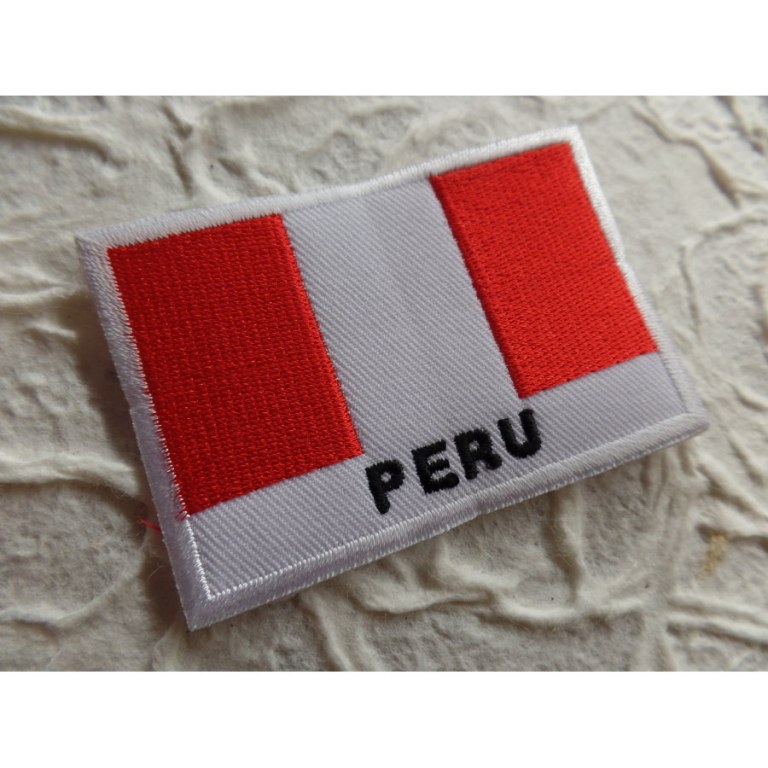 Ecusson drapeau Pérou