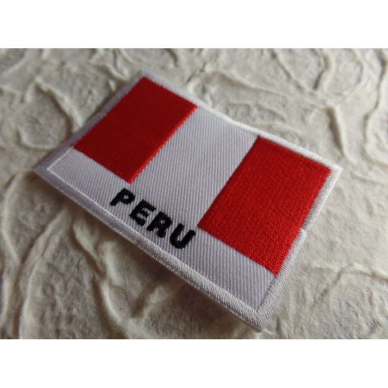 Ecusson drapeau Pérou