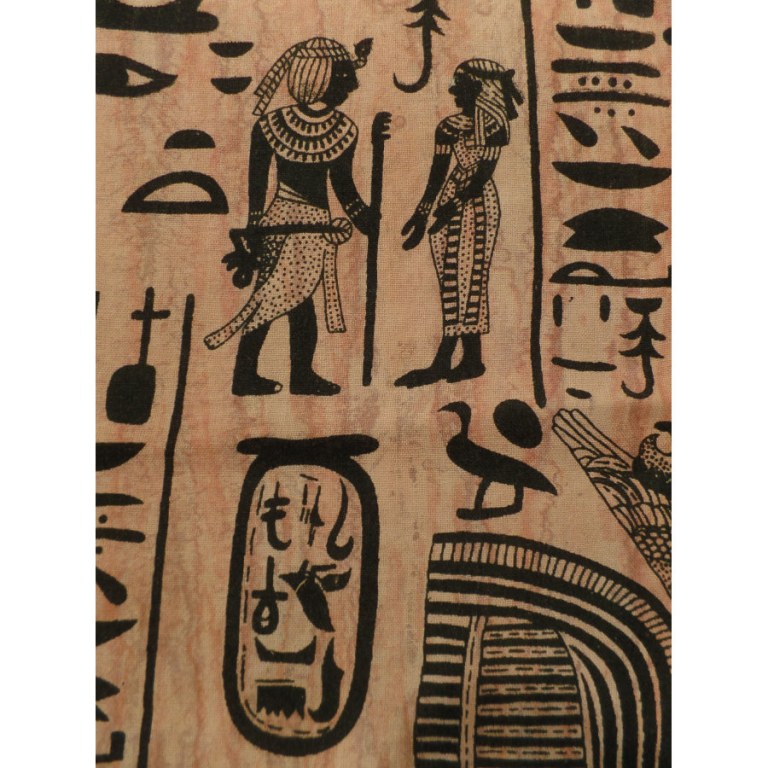 Tenture maxi marron les pharaons égyptiens