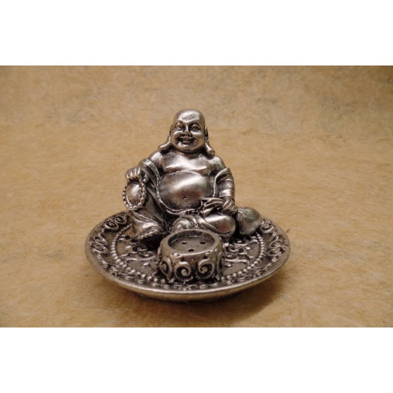 Porte encens gris Bouddha chinois 